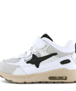 Shoesme zwart met witte sneaker Jongens | Microfiber leer | Maat 32
