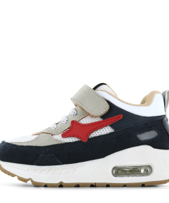 Shoesme zwart met rode sneaker Jongens | Microfiber leer | Maat 31