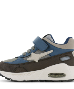 Shoesme blauw met bruine sneaker Jongens | Microfiber nubuck/Su&egrave;de | Maat 32