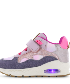 Shoesme roze sneaker met lichtjes Meisjes | Microfiber leer/Su&egrave;de | Maat 32