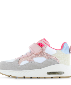 Shoesme lichtroze sneaker met lichtjes Meisjes | Mesh/Microfiber leer/Su&egrave;de | Maat 31