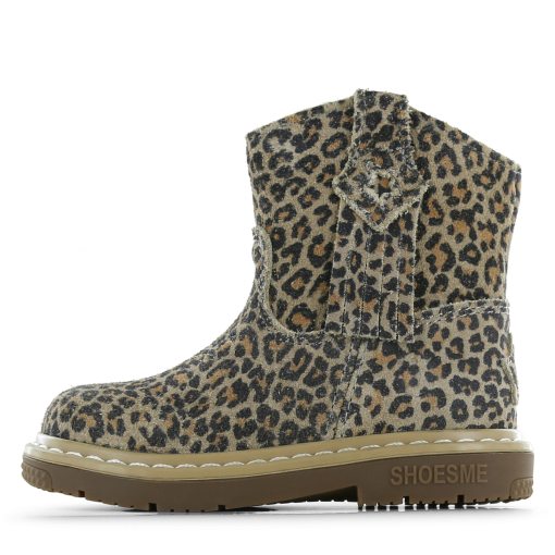 Shoesme panterprint laarsje met franjes Meisjes | Su&egrave;de | Maat 20