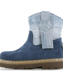Shoesme blauw laarsje met franjes Meisjes | Microleer/Su&egrave;de | Maat 20