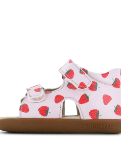 Shoesme roze sandaaltje met aardbeien Meisjes | Microfiber leer | Maat 21