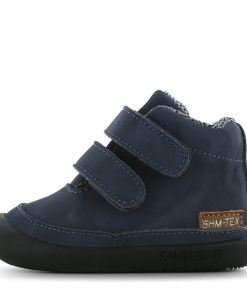 Shoesme Water-Proof donkerblauwe bootie Jongens | Microfiber leer | Maat 21