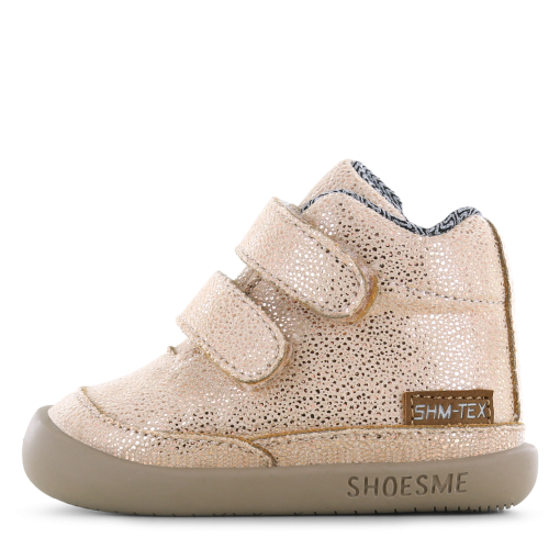 Shoesme Water-Proof ros&eacute; bootie Meisjes | Metallic/Microleer | Maat 19