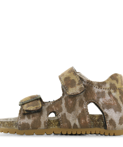 Shoesme bruin sandaaltje met luipaardprint Meisjes | Microfiber | Maat 23