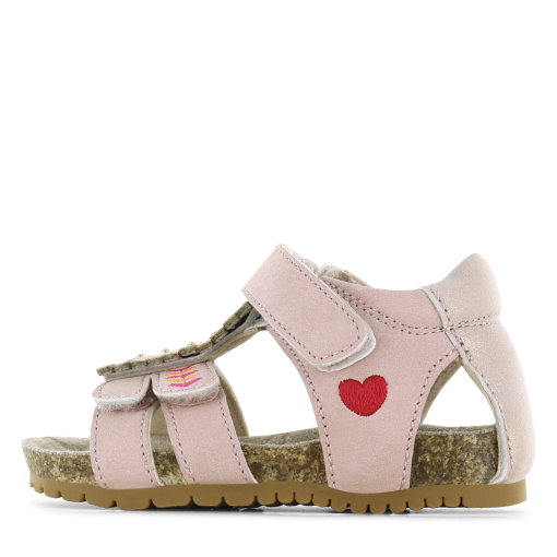 Shoesme roze sandaaltje met details Meisjes | Microfiber leer | Maat 27