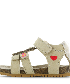 Shoesme taupe sandaaltje met details Meisjes | Microleer | Maat 21
