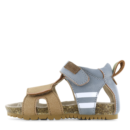 Shoesme beige-blauw sandaaltje Jongens | Microfiber leer | Maat 20