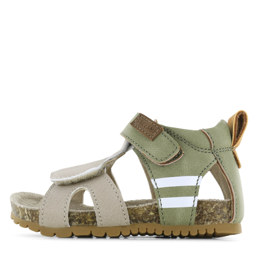 Shoesme taupe-groen sandaaltje Jongens | Microfiber leer | Maat 20