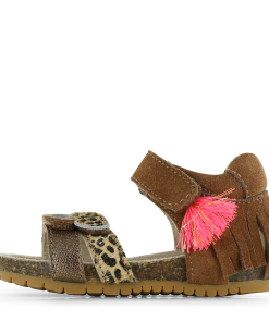 Shoesme bruine sandaal Meisjes | Ponyhair/Su&egrave;de | Maat 20