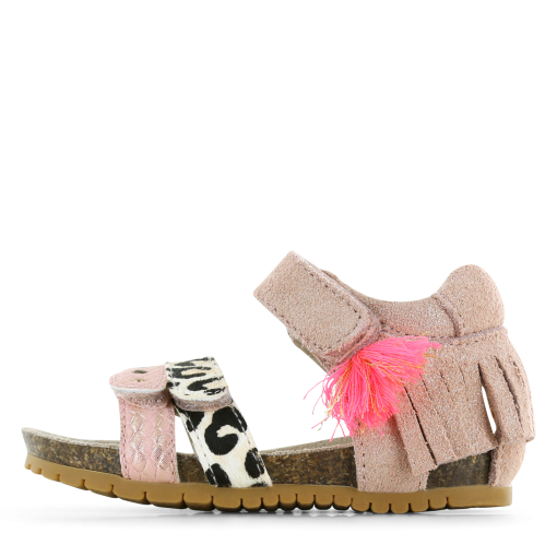 Shoesme roze sandaal Meisjes | Ponyhair/Su&egrave;de | Maat 20