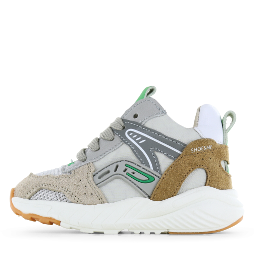 Shoesme grijs sneakertje Jongens | Microfiber leer/Su&egrave;de | Maat 22