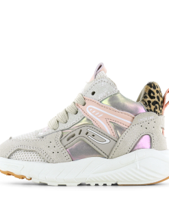 Shoesme beige sneakertje Meisjes | Metallic/Microfiber leer/Su&egrave;de | Maat 23