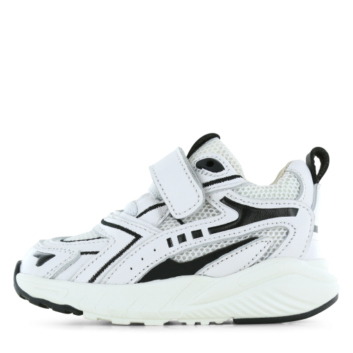 Shoesme zwart-wit sneakertje Uni | Mesh/Microfiber leer | Maat 25