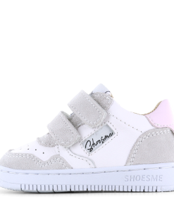 Shoesme wit-roze sneakertje Meisjes | Leer | Maat 21