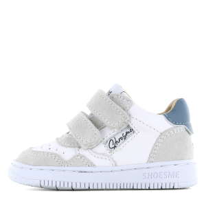 Shoesme wit-blauw sneakertje Jongens | Leer | Maat 23