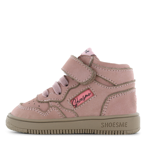 Shoesme roze basket sneakertje Meisjes | Nubuck | Maat 19