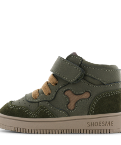 Shoesme groen basket sneakertje Jongens | Microleer/Su&egrave;de | Maat 18