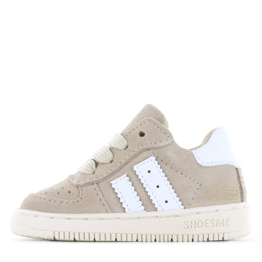 Shoesme taupe su&egrave;de sneakertje Uni | Su&egrave;de | Maat 20