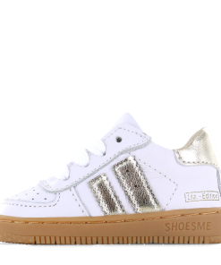 Shoesme wit-gouden sneakertje Meisjes | Leer | Maat 20
