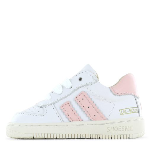 Shoesme wit-roze sneakertje Meisjes | Leer | Maat 19