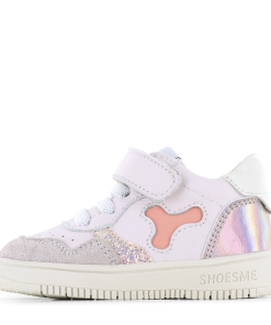 Shoesme shiny roze sneaker Meisjes | Leer/Metallic/Su&egrave;de | Maat 21