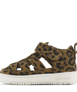 Shoesme bruin sandaaltje met luipaardprint Meisjes | Leer | Maat 19