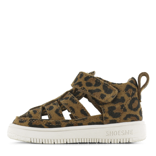 Shoesme bruin sandaaltje met luipaardprint Meisjes | Leer | Maat 19