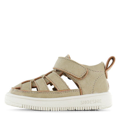 Shoesme beige sandaaltje Uni | Microfiber leer | Maat 19