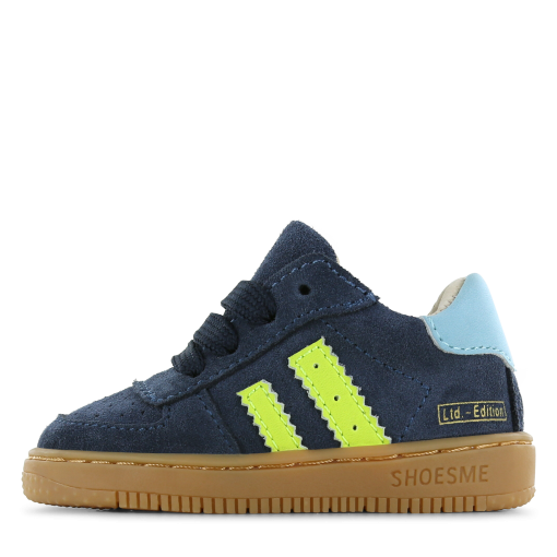 Shoesme blauw su&egrave;de sneakertje Jongens | Microfiber leer/Su&egrave;de | Maat 20