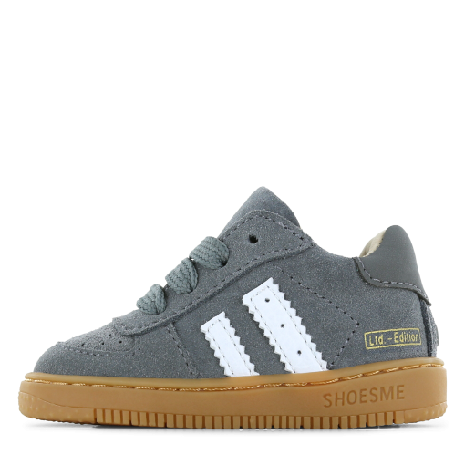 Shoesme grijze su&egrave;de sneakertje Jongens | Microfiber leer/Su&egrave;de | Maat 18