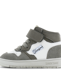 Shoesme wit-grijs sneakertje Jongens | Microfiber leer/Su&egrave;de | Maat 20