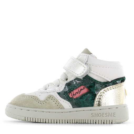 Shoesme wit sneakertje met details Meisjes | Microfiber leer/Su&egrave;de | Maat 19