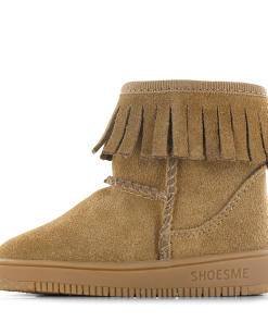 Shoesme cognac bootie met fluffy voering Meisjes | Su&egrave;de | Maat 19