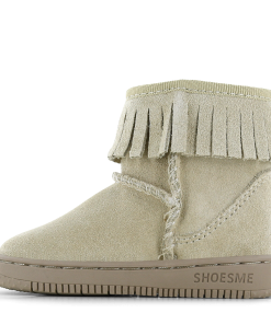 Shoesme beige bootie met fluffy voering Meisjes | Su&egrave;de | Maat 20