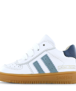 Shoesme wit-blauw sneakertje Jongens | Leer | Maat 20