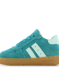 Shoesme turquoise sneakertje Uni | Microfiber leer/Su&egrave;de | Maat 21