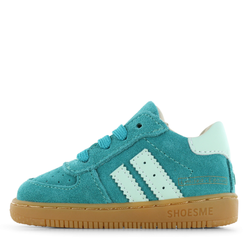 Shoesme turquoise sneakertje Uni | Microfiber leer/Su&egrave;de | Maat 20