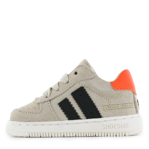 Shoesme beige sneakertje Jongens | Microfiber leer/Su&egrave;de | Maat 20