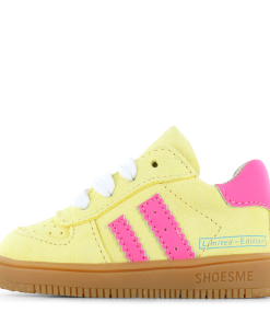 Shoesme geel sneakertje Meisjes | Microfiber leer/Su&egrave;de | Maat 19