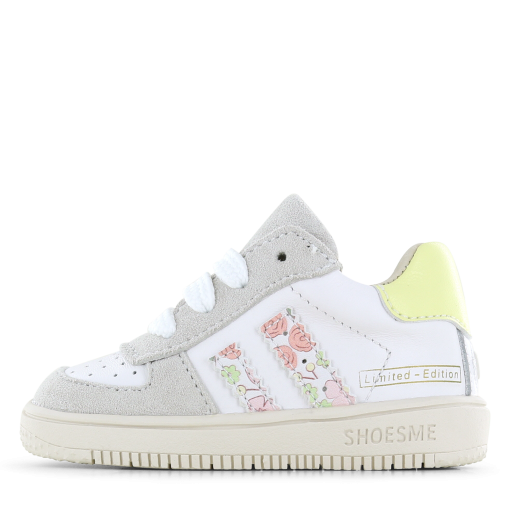 Shoesme wit sneakertje met print Meisjes | Leer/Su&egrave;de | Maat 20