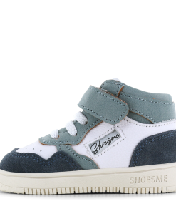 Shoesme wit-blauw sneakertje Jongens | Microfiber leer/Su&egrave;de | Maat 20