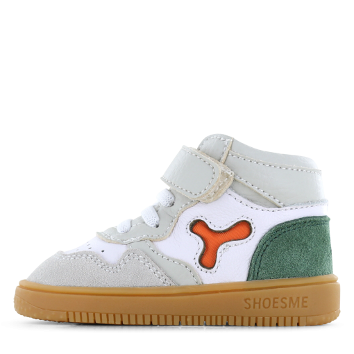 Shoesme grijs sneakertje Jongens | Microfiber leer/Su&egrave;de | Maat 20