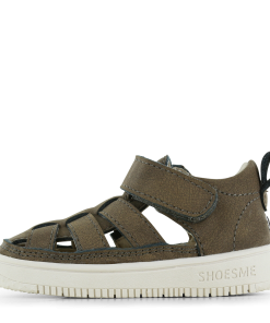 Shoesme donker taupe sandaaltje Jongens | Microfiber leer | Maat 19