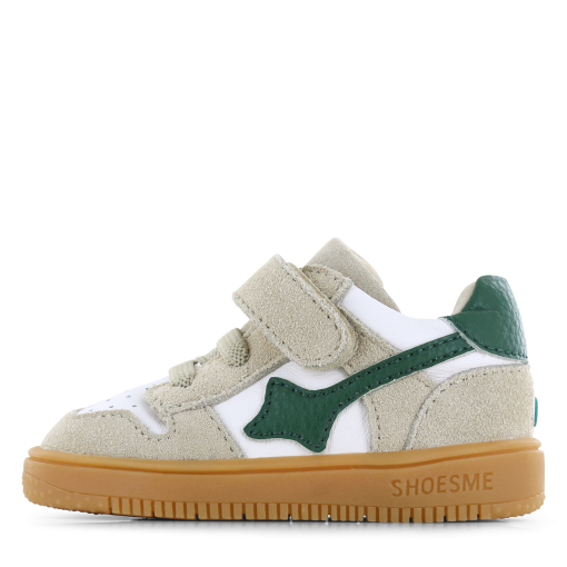 Shoesme beige sneakertje Jongens | Leer/Su&egrave;de | Maat 20
