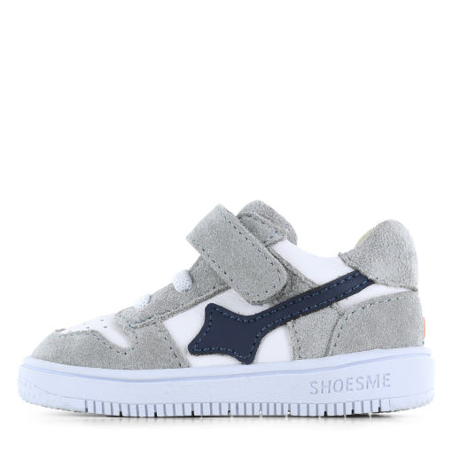 Shoesme grijs sneakertje Jongens | Leer/Su&egrave;de | Maat 19