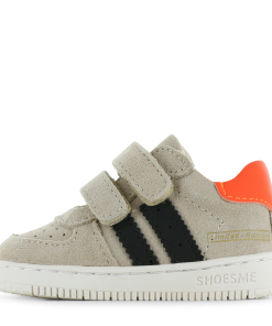 Shoesme beige sneakertje Jongens | Microfiber leer/Su&egrave;de | Maat 21