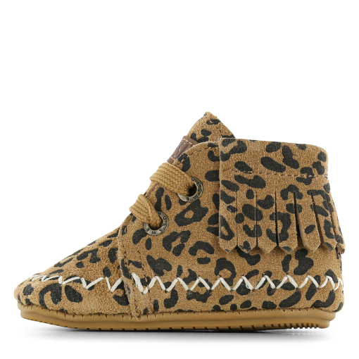 Shoesme cognac BABY-PROOF&reg; schoentje met franjes Meisjes | Su&egrave;de | Maat 19